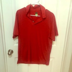PGA Pro Series Red Golf Polo Medium